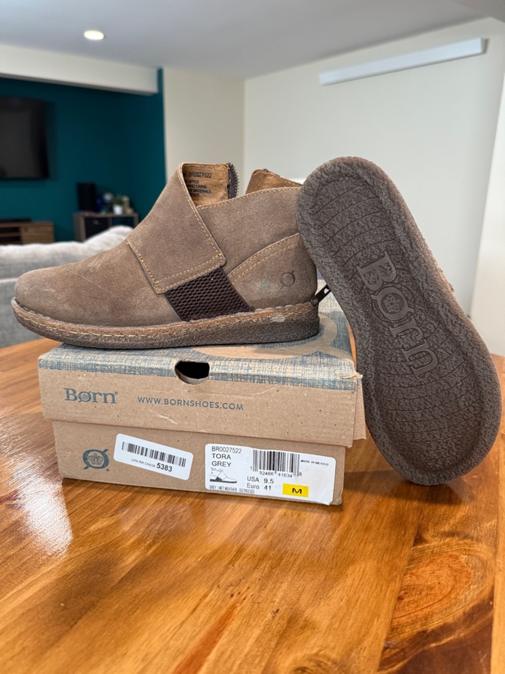 Born Brown Suede Ankle Booties